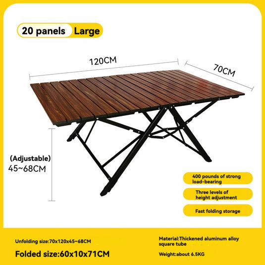 Three Sizes of Outdoor Camping Tables