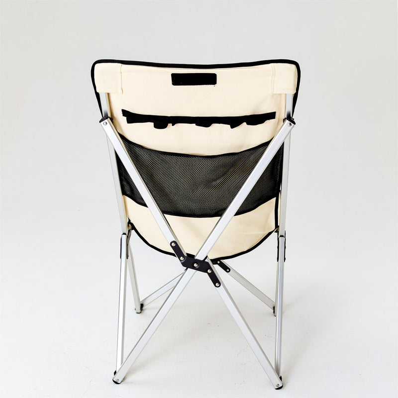 Load image into Gallery viewer, D03 MIilk  White Large Folding  Camping Chair
