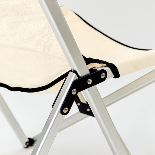 D03 MIilk  White Large Folding  Camping Chair