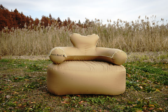 Desert Yellow Single Folding Inflatable Sofa