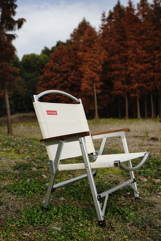 D06 Milk White Small  Champing Chair